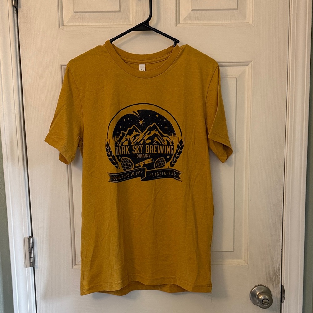Dark Sky Brewing Company (in Flagstaff, AZ) Bella Canvas Mustard Yellow T-Shirt